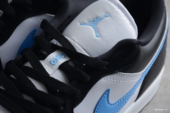 1 Jordan (W)  Low White Blue Black DC0774-041 University 0110